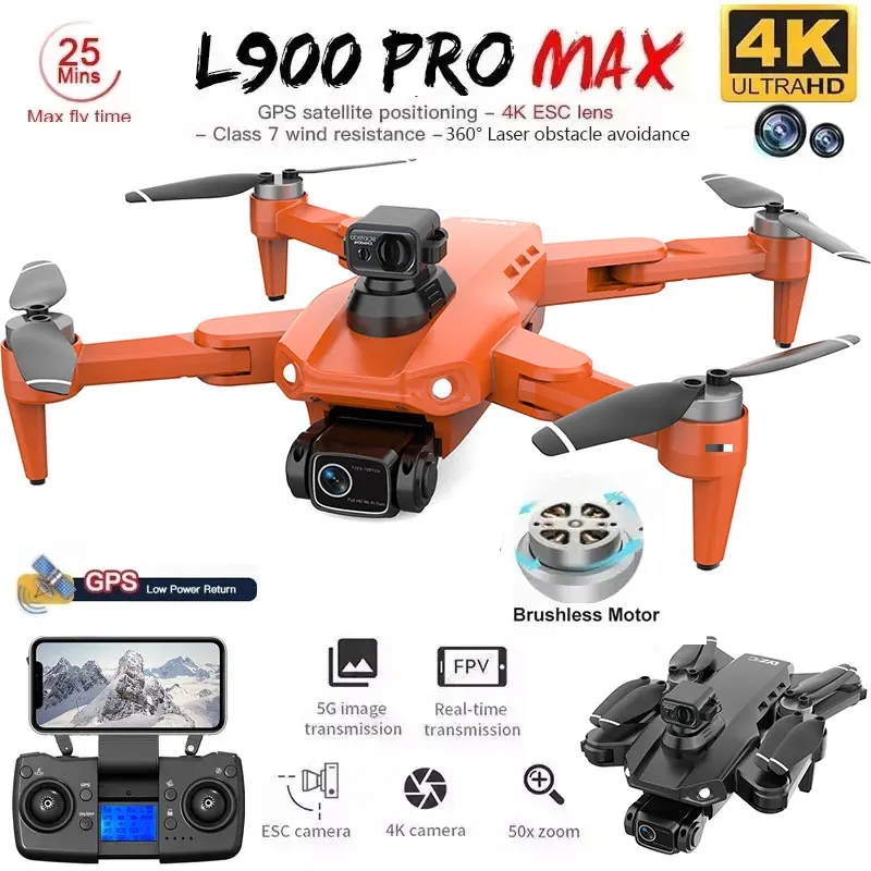 L900 Pro MAX GPS Drone 4K Prof - Rc Helicopter Electric recensione e prezzo